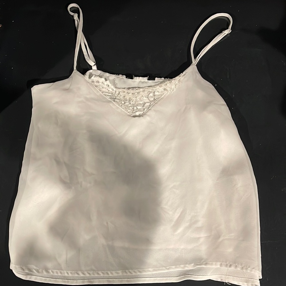White Tank Top, size medium